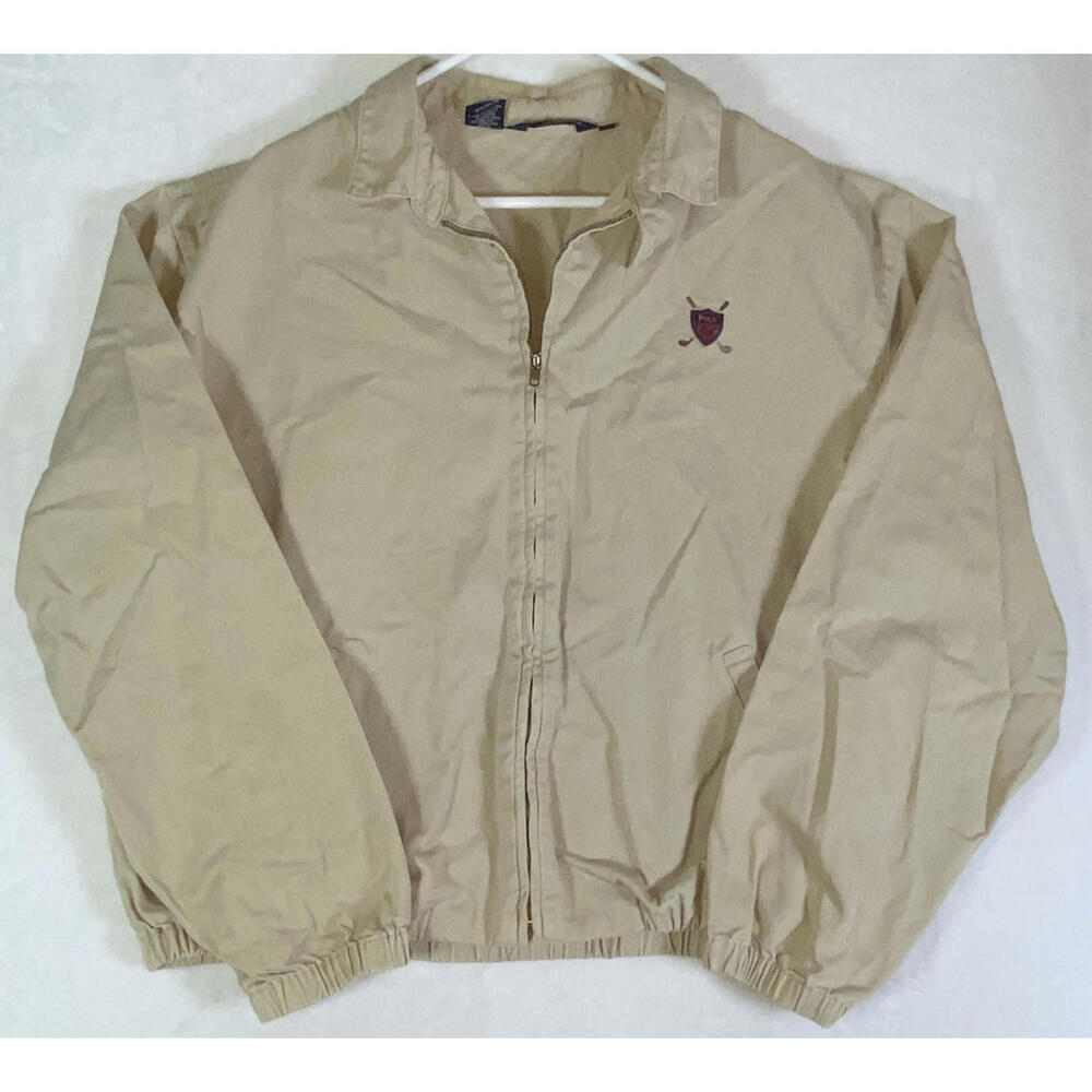 Vintage Polo Ralph Lauren Harrington Bomber Jacket Men’s  USA Made 1980s XLarge